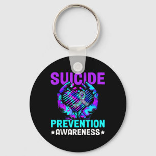Hand Heart Suicide Prevention Awareness Week Septe Keychain