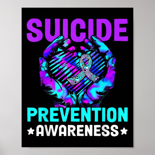 Hand Heart Suicide Prevention Awareness Week Septe Poster (Front)