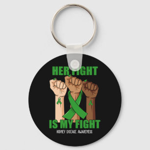 Hand Her Fight Is My Fight Kidney Disease Awarenes Keychain