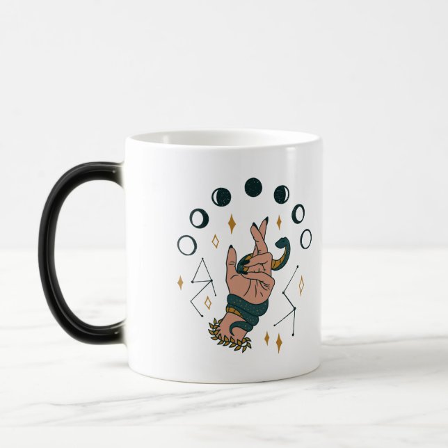 Hand Holding a Snake Magic Mug (Left)