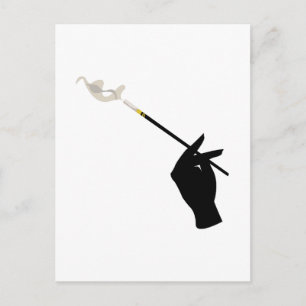 Hand Holding Cigarette Postcard