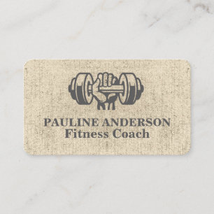 Hand Holding Dumbbells   Fitness Appointment Card
