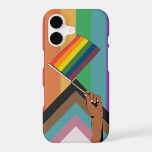 Hand Holding Pride Flag