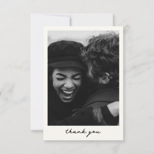 Hand-illustrated Champagne Tower Retro Photo Thank You Card