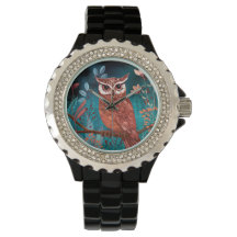 Hand-illustrated owl by the artist - Boho Nature