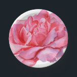 Hand Illustrated Pink Peony  Paper Plate<br><div class="desc">Beautifully Hand Drawn Pink Peony paper Plate, part of our large Paper Party Essentials Such as Paper Plates, Bowls, Napkins and more. We have made our Party Essentials Collection to be pick and Mixed or top be able to get the same design across all items and bought as a set...</div>