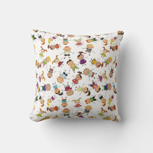 Hand In Hand Kids Throw Pillow