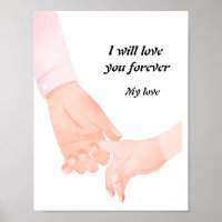 Hand in Hand Love Art – Parent & Child Holding Han