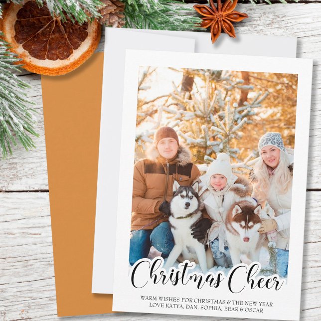 Hand Lettered Christmas Cheer Vertical Photo (Creator Uploaded)