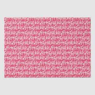 Hand-lettered Christmas Santa Ho Ho Ho Tissue Paper