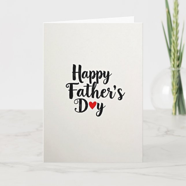 Hand Lettered Fathers Day Card (Front)