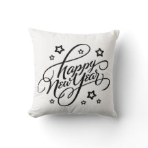 HAND-LETTERED HAPPY NEW YEAR | PILLOW