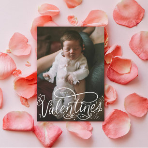 Hand Lettered Happy Valentine's Day Photo Holiday
