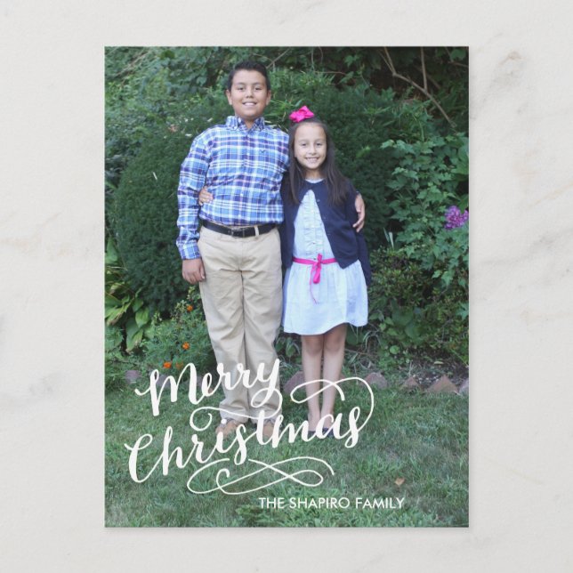 Hand Lettered Holiday Card (Front)