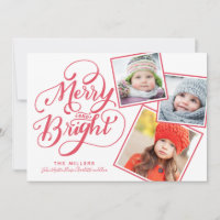 Hand Lettered Merry and Bright Christmas Snapshots