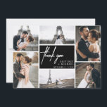 Hand-Lettered Modern Photo Thank You Card<br><div class="desc">Thank your guests with this modern photo thank you cards with hand-lettered "thank you".</div>