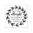 Hand Lettered Mr & Mrs Wedding Return Address