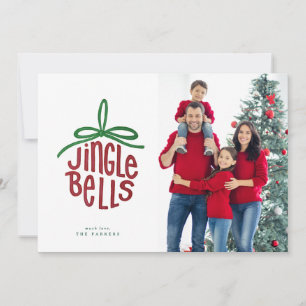 Hand-lettered, painted Jingle Bells ornament photo