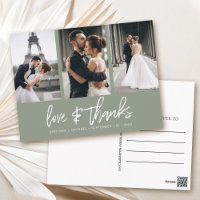 Hand-Lettered Photo Collage Sage Thank You