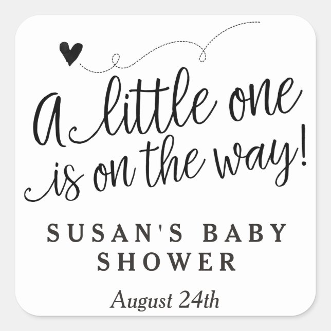 Hand Lettered Script Baby Shower Thank You Tag (Front)