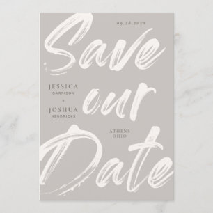 Hand Lettered Script EDITABLE Colours Save the Dat Invitation