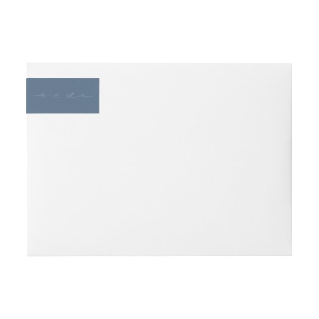 Hand Lettered Script We Do Wedding Invitation Wrap Around Label (Front)