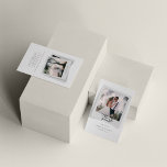 Hand-Lettered Wedding Photos Thank You Card<br><div class="desc">A great and thoughtful way to thank your friends,  family,  and coworkers who graced you their presence on your your wedding day with this modern photo thank you cards with script hand lettered "thank you" and a love heart.</div>