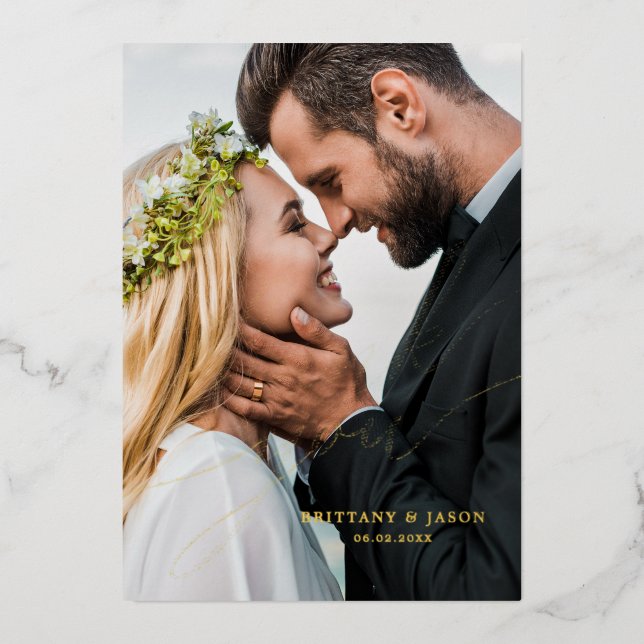 Hand lettered wedding thank you overlay  (Front)