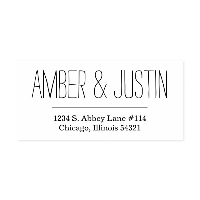 Hand Lettering Self-inking Stamp (Design)