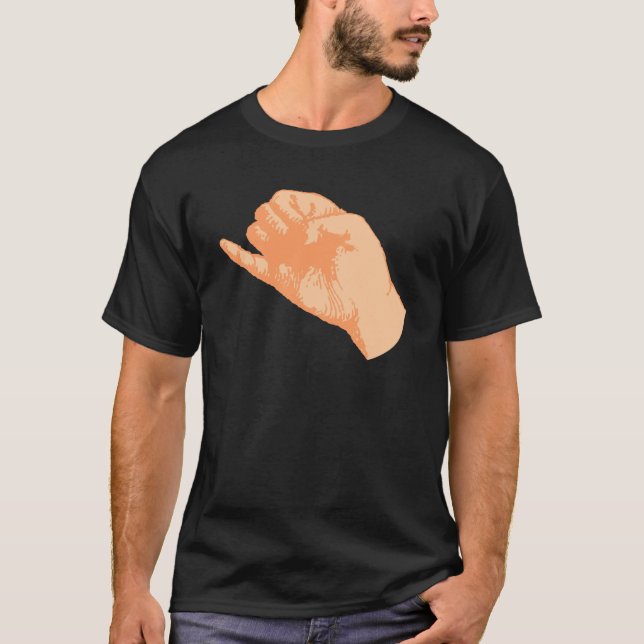 hand little finger little finger pinkie pinky T-Shirt (Front)