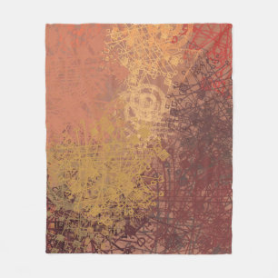 Hand made art. Colorful texture. Modern artwork. S Fleece Blanket