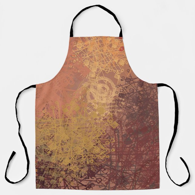 Hand made art. Colourful texture. Modern artwork.  Apron (Front)