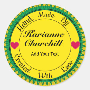 Hand Made By Sticker - SRF