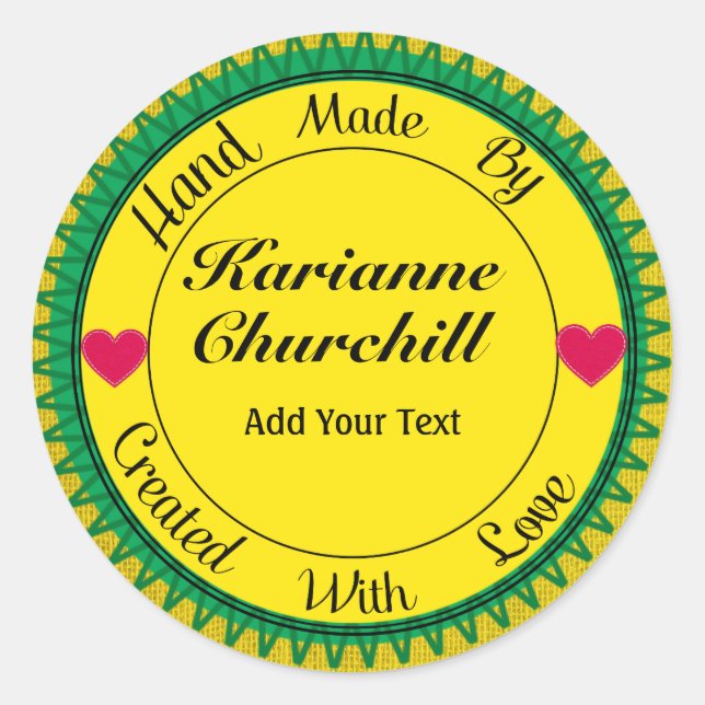 Hand Made By Sticker - SRF (Front)