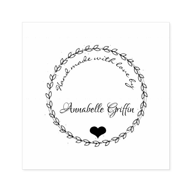 Hand Made Customized Rubber Stamp (Imprint)