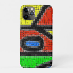 Hand-made mosaic, modern art. iPhone 11 pro case