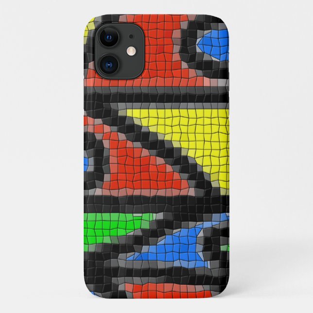 Hand-made mosaic, modern art. Case-Mate iPhone case (Back)