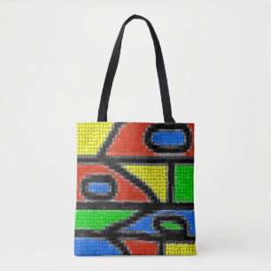 Hand-made mosaic, modern art. tote bag