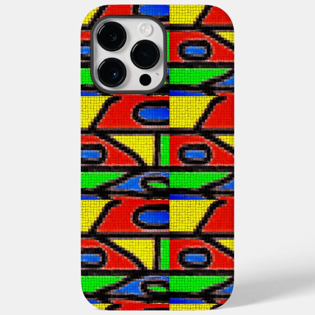 Hand-made mosaic, Painting Barcelona Tilles  Case-Mate iPhone Case (Back)