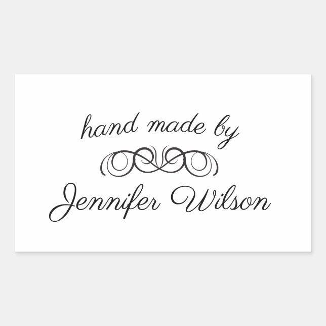 Hand Made | Personalized Sticker (Front)