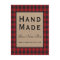 Hand Made Red Plaid Kraft