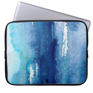 hand made shabby abstract background with watercol laptop sleeve