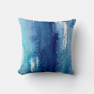hand made shabby abstract background with watercol throw pillow