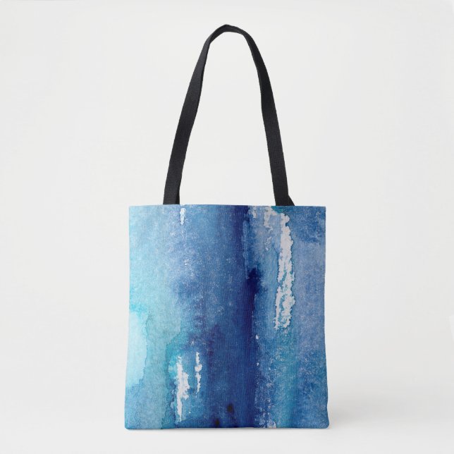 hand made shabby abstract background with watercol tote bag (Front)