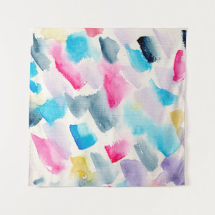 hand made watercolor abstract brush strokes backgr tapestry