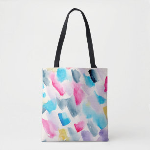 hand made watercolor abstract brush strokes backgr tote bag