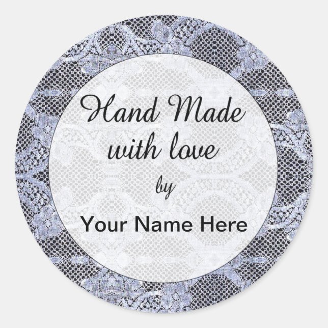 Hand Made With Love Sticker (Front)
