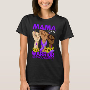 Hand Mama Of A Warrior Turner Syndrome Awareness T-Shirt