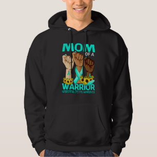 Hand Mom Of A Warrior Interstitial Cystitis Awaren Hoodie
