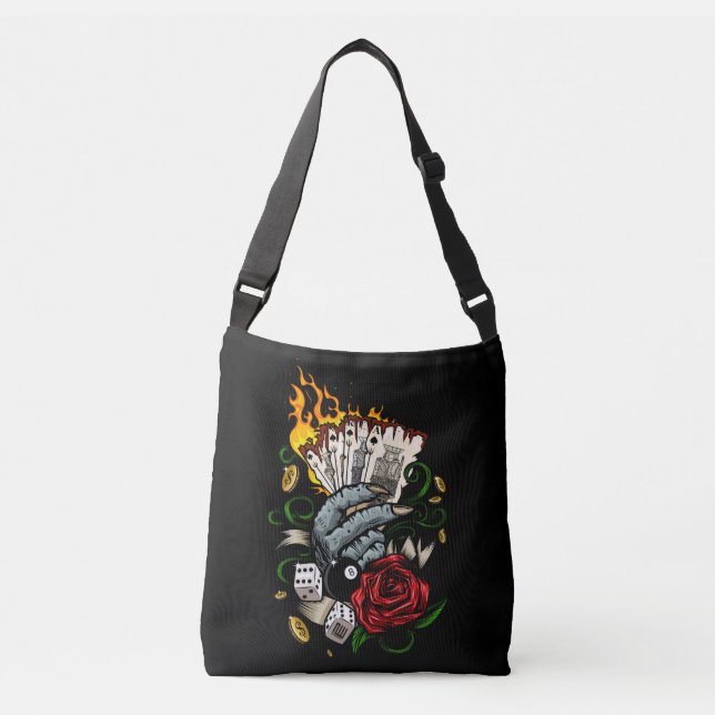 Hand Of Cards Crossbody Bag (Front)